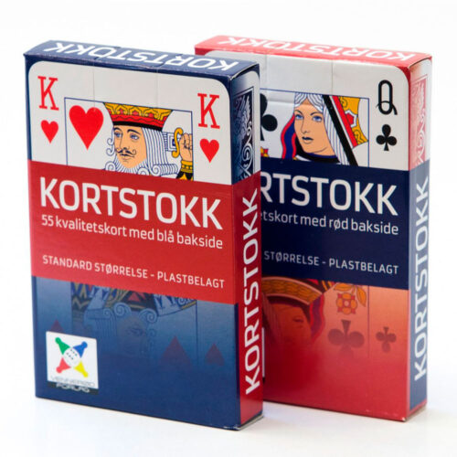 Spillekort Rød/blå