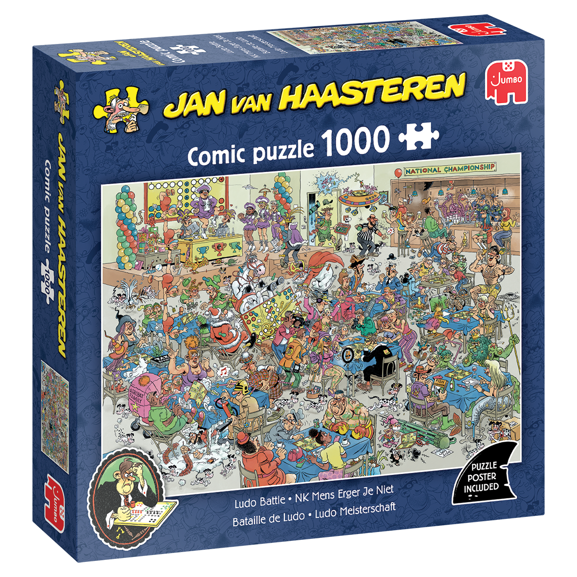 Puzzle - Jan van Haasteren - Ludo Battle (1000 pieces)